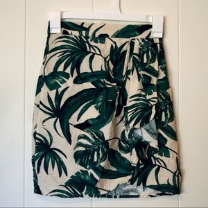 H&M Tropical Mini Skirt